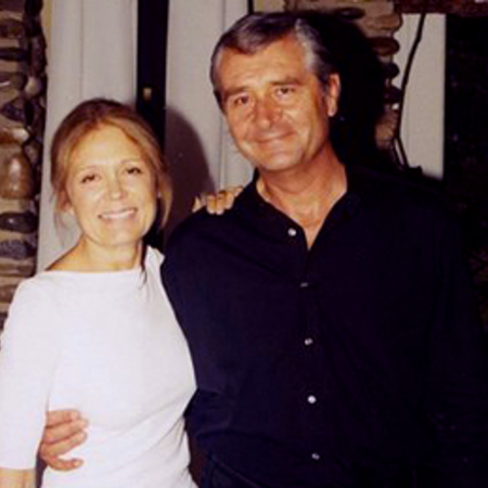 David hugging his third wife, Gloria